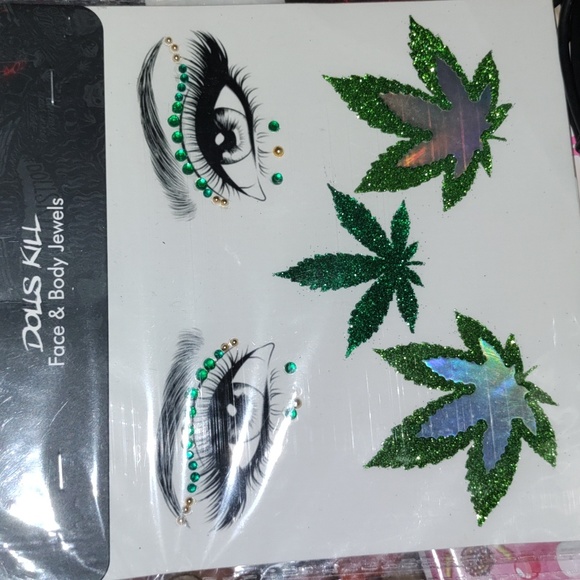 Weed Be Good Face & Body Jewels - Picture 2 of 3
